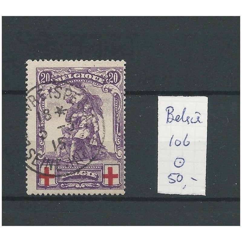 Belgie 106 Rode Kruis VFU/gebr CV 50 € Belgie 106 Rode Kruis VFU/gebr CV 50 €
