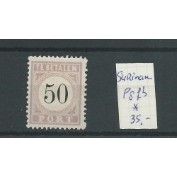 Suriname P8fb OPEN-LIJST  Port 1886   MH/ongebr  CV 35 €