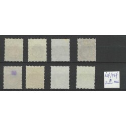 Nederland 65f/76f Bontkraag "VERSCHOVEN MEDAILION" VFU/gebr CV 150+ €