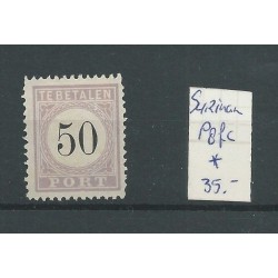 Suriname P8fc  "BARST"  Port 1886   MH/ongebr  CV 35 €
