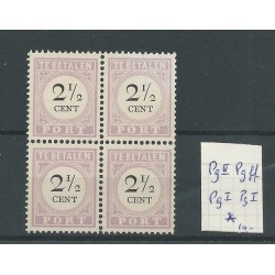 Suriname P9ff   Port 1892  in blok 4   MH/ongebr CV 5 €