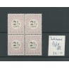 Suriname P9fd "E.T"   Port 1892 in blok van 4  MH/ongebr CV  20+ €