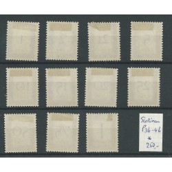 Suriname P36-46 Port 1950   MH/ongebr CV  250 €