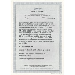 Nederland 156, 196 op Aangetekende EXPRESSE brief  CV  500+ € Attest VLeeming