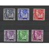 Ned. Indie 205-210 Wilhelmina  MH/ongebr CV 85 €