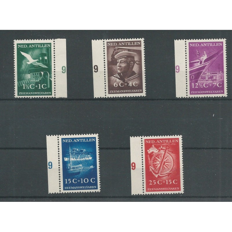 Ned. Antillen 239-243 Zeemanswelvaren MNH/postfris CV 75 € Ned. Antillen 239-243 Zeemanswelvaren MNH/postfris CV 75 €