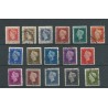Nederland 474-489 Wilhelmina Hartz   VFU/gebr  CV 23 €