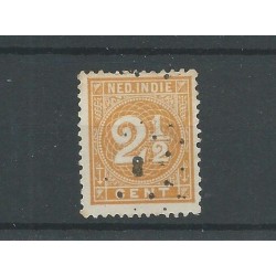 Ned. Indie 19A  met puntstempel 8 VFU/gebr  CV 10+ €