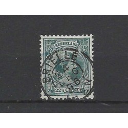 Nederland 41 Wilhelmina "BRIELLE 1896" kleinrond VFU/gebr CV 30+ €