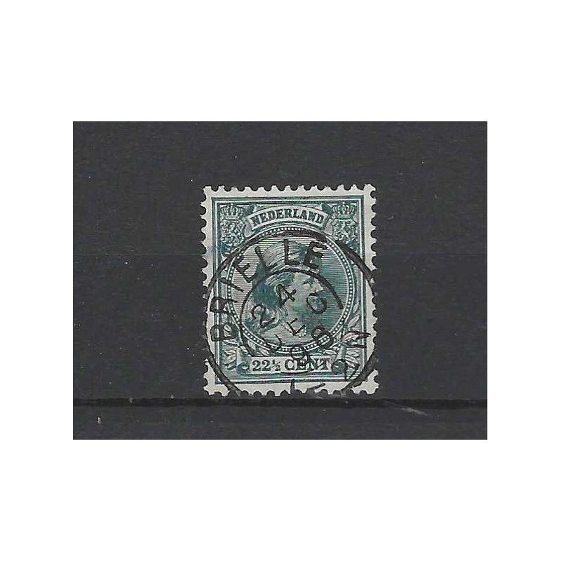 Nederland 41 Wilhelmina "BRIELLE 1896" kleinrond VFU/gebr CV 30+ €