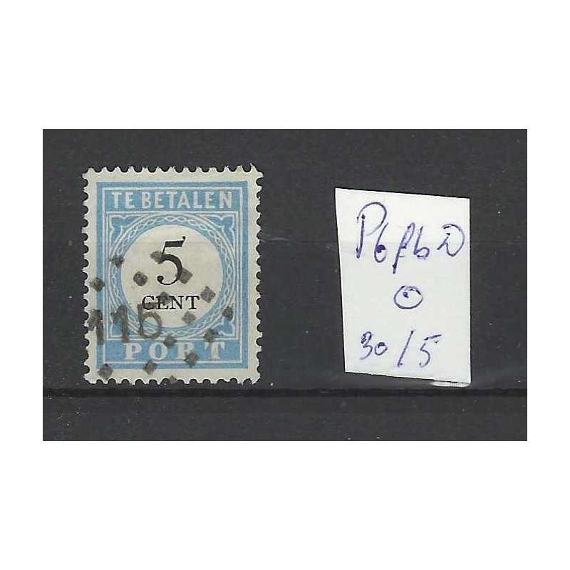 Nederland P6fb-D Port 1881 met puntstempel 115 VFU/gebr CV 35 €