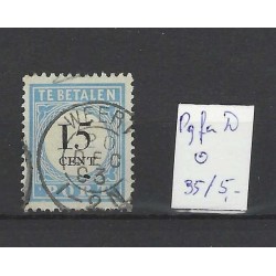 Nederland P9fa-D Port 1881 "WEERT 1893" kleinrond  VFU/gebr CV 40 €