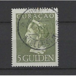 Curacao 180  Wilhelmina Konijnenburg 5 Gld   VFU/gebr CV 225 €