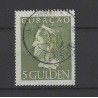 Curacao 180  Wilhelmina Konijnenburg 5 Gld   VFU/gebr CV 225 €