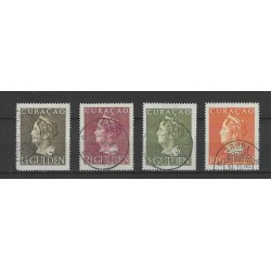 Curacao 178-181  Wilhelmina Konijnenburg  VFU/gebr CV 628 €
