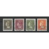 Curacao 178-181  Wilhelmina Konijnenburg  VFU/gebr CV 628 €