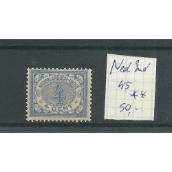 Ned. Indie  45 Cijfer 4ct  MNH/postfris  CV 50 €