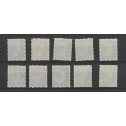 Curacao 168-177  Wilehlmina  MNH/postfris  CV 22 €