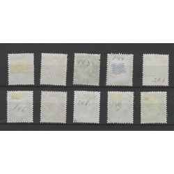 Curacao 168-177 Wilhelmina  VFU/gebr CV 26 €