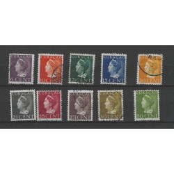 Curacao 168-177 Wilhelmina  VFU/gebr CV 26 €