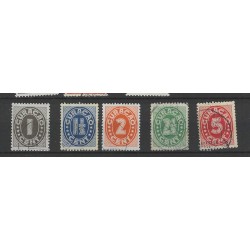 Curacao 153-157 Cijfer VFU/gebr CV 21,5 €