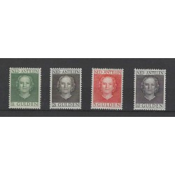 Curacao 230-233 Juliana Hartz  MH/ongebruikt  CV 225 €