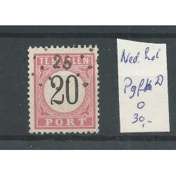 Ned. Indie  P9fb-D met  puntstempel 25   VFU/gebr   CV 45++ €