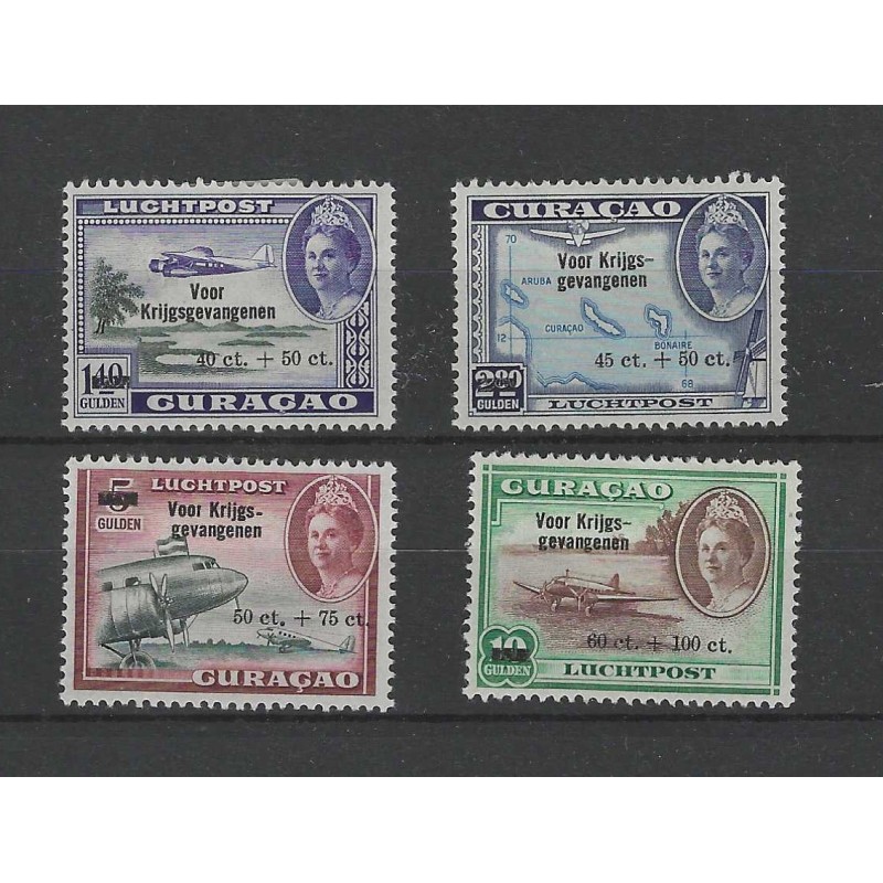 Curacao LP41-44 Luchtpost MH/ongebruikt  CV 40 €