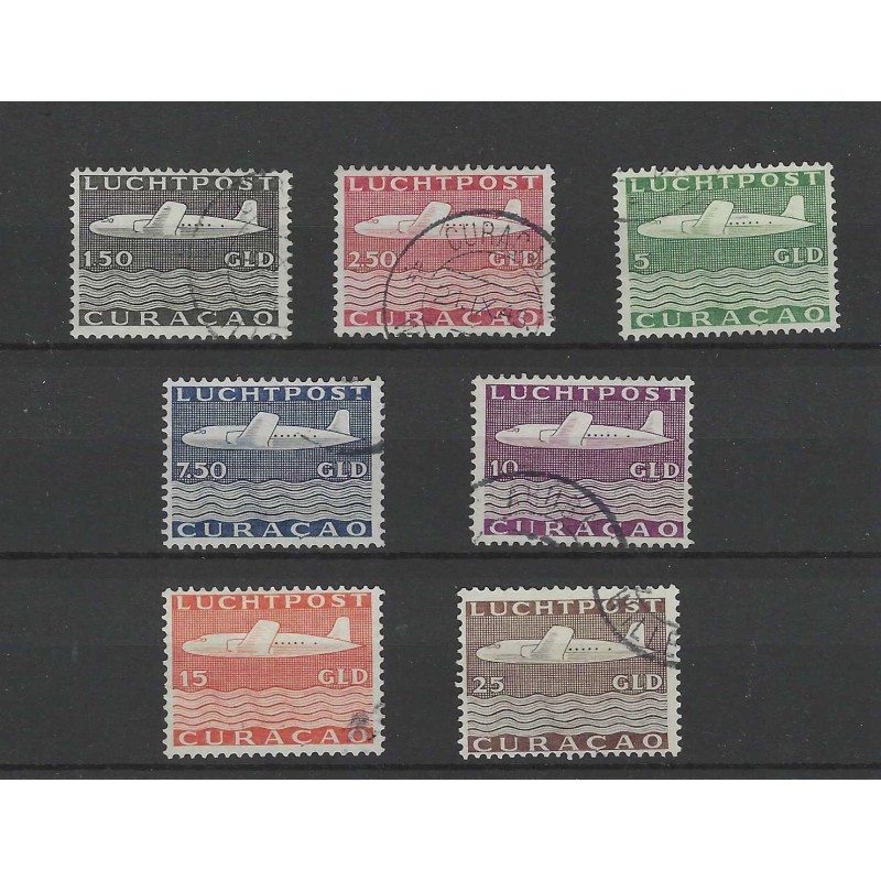 Curacao  LP82-88 Luchtpost Vliegtuig  VFU/gebr  CV  385 €