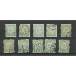 Curacao  P21-30 Port 1915  VFU/gebr  CV  23 €