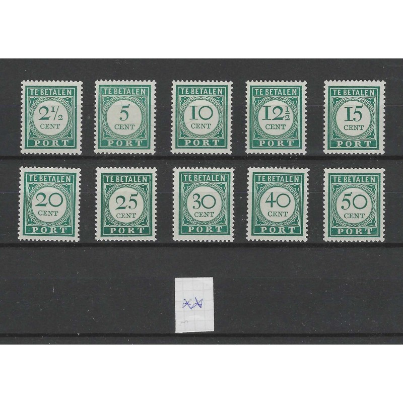 Curacao P34-43  Port 19 MNH/postfris  CV 355 €