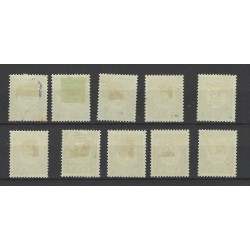 Curacao  P34-43 Port 1948  VFU/gebr  CV  255 €