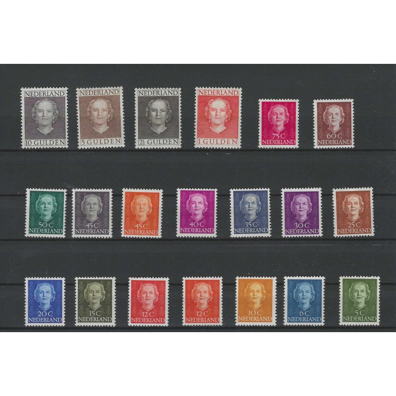 Nederland 518-537 Juliana EN FACE MNH/postfris CV 1170 € Certificaat !!