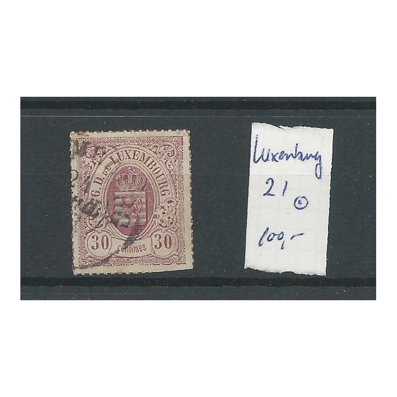 Luxemburg 21 Staatswapen 30ct VFU/gebr CV 100 € Luxemburg 21 Staatswapen 30ct VFU/gebr CV 100 €