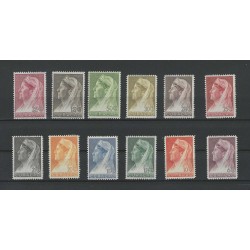 cCuracao 126-137 Wilhelmina  MNH/postfris CV 300 €