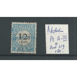 Nederland P8 A-III met puntstempel 219  VFU/gebr  CV  180 €