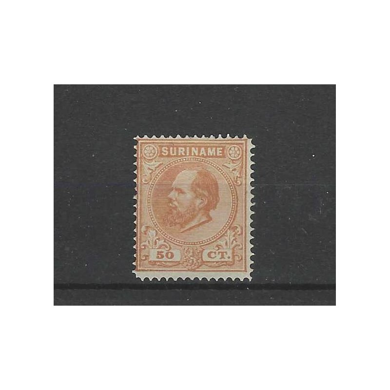 Suriname 13B  Willem III 1873  MNH/postfris  CV 40 €