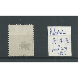 Nederland P8 A-III met puntstempel 219  VFU/gebr  CV  180 €