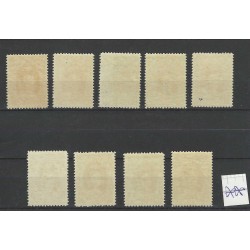 Suriname 118-126 Wilhelmina MNH/postfris CV 200 €