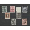 Suriname 130-136 Brandkastopdrukken MNH/postfris CV 62 €