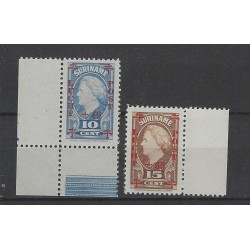 Suriname LP27-28  Luchtpost  MNH/postfris CV 6 €