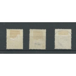Curacao  P31-33 Port 1945 Engelse druk  VFU/gebr  CV 95 €
