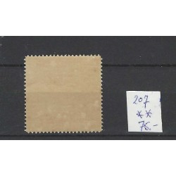 Ned. Indie  207 Wilhelmina  MNH/postfris CV 75 €