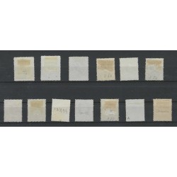 Curacao  1-12 Willem III 1873 set  MH/ongebr CV 907 €Pracht !!