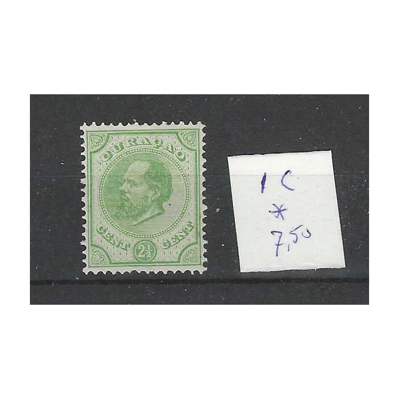 Curacao 1C  Willem III  1873  MH/ongebr CV 7,50 €