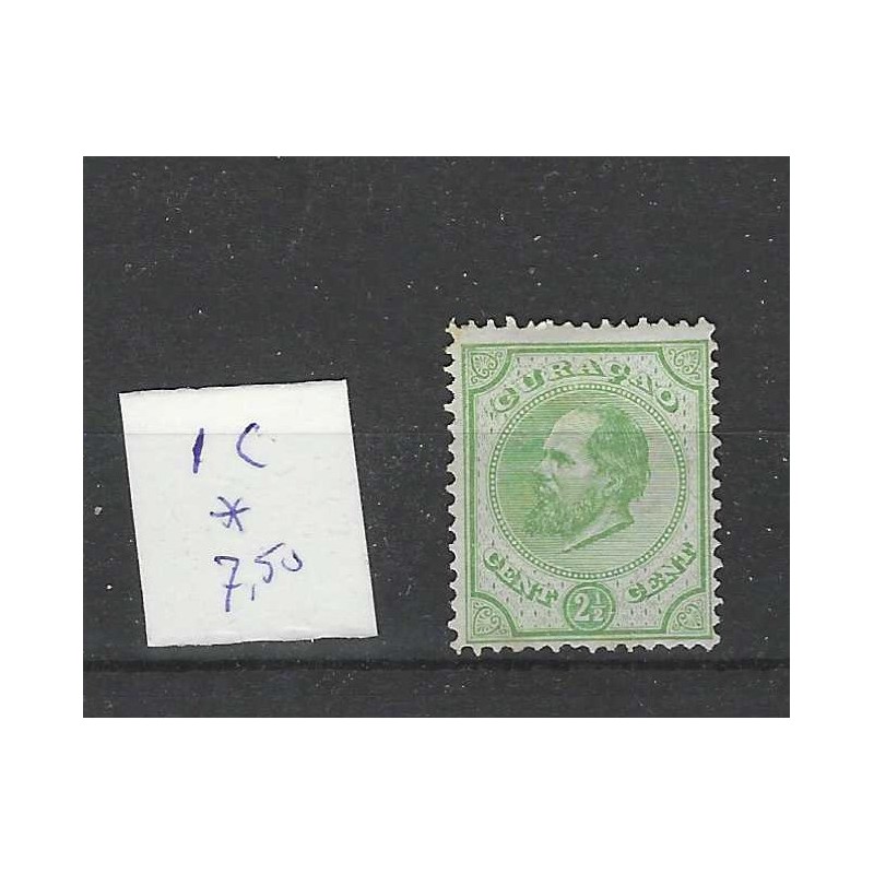 Curacao 1C  Willem III  1873  MH/ongebr CV 7,50 €