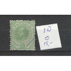 Curacao 1D  Willem III  1873  VFU/gebr CV 15 €