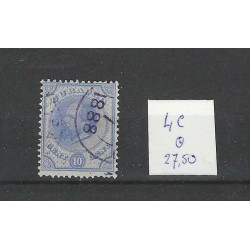 Curacao 4C  Willem III  1873  VFU/gebr CV 27,5 €