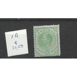 Curacao 1A  Willem III  1873  MH/ongebr CV 22,50 €