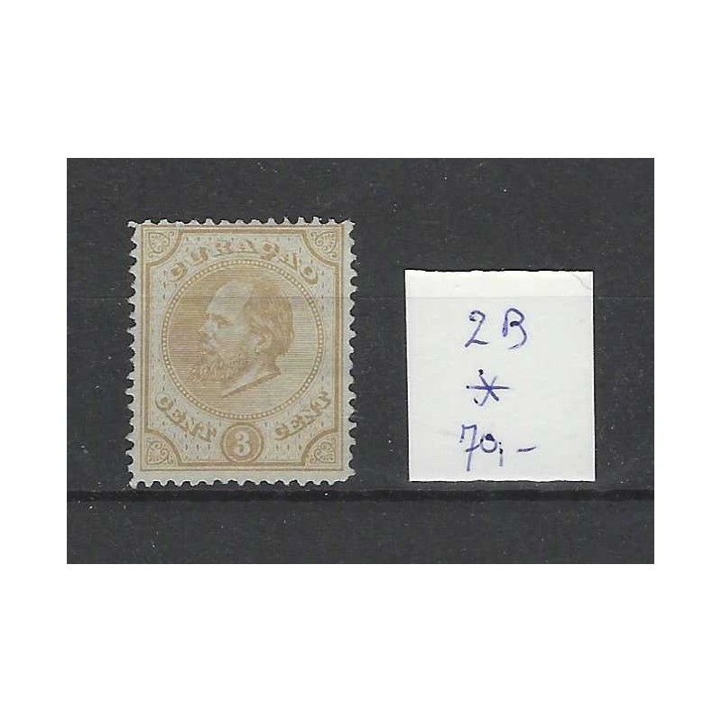 Curacao 2B  Willem III  1873  MH/ongebr CV 70 €